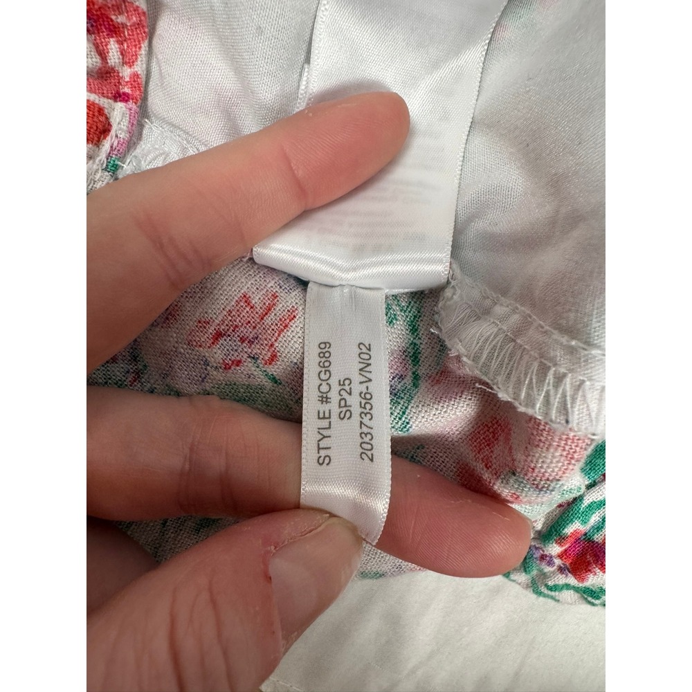J.Crew Floral Linen Viscose Blend Shorts Size 8 Multi Color Re-Imagined CG689 - Picture 8 of 8
